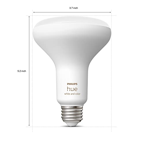 Philips Hue (1) Black Tap Dial Light Switch with (2) Smart 85W BR30 LED Bulb, White and Color Ambiance Color-Changing Light, 1200LM, E26 - Requires Bridge - Control with Hue App or Voice Assistant - image 3