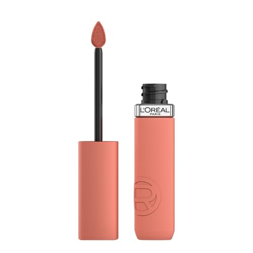 Labios, Beauty L'Oréal Paris, Infallible Matte Resistance Nudes, Labial Líquido Mate Larga Duración 16hr, Color Intenso con Ácido Hialurónico, Tono Worth It 601, 5ml