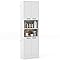 COSTWAY 183c Tall Kitchen Cupboard, 4-Door Buffet Pantry Storage