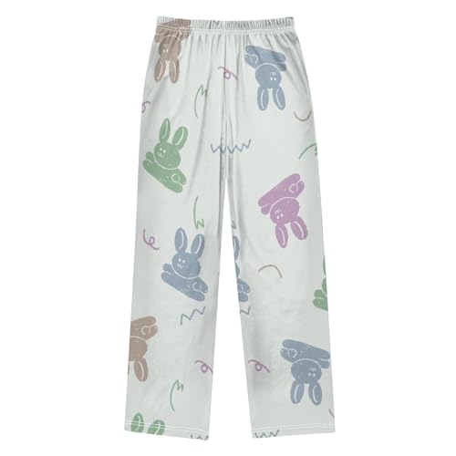 Jumping Rabbit Boys Pants Boys Athletic Pants Long Pant for Boywith Pockets Wide-Leg Size 6-14Y2