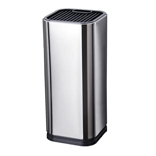 BRIGHTFUFU 1pc Stainless Steel Knives Holder Kitchen Cutter Storage Rack for Efficient Knife Organization Easy to Clean Compact Design for Students and Homeowners