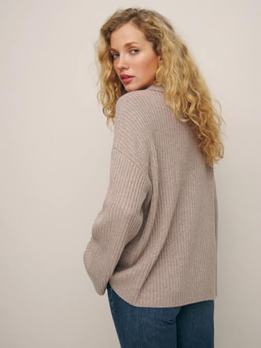 Women's Cardigan Sweater 2025 Long Sleeved Button up Shirt Lightweight Collar Loose and Comfortable Knitted top4