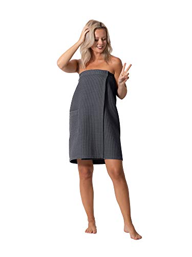 Image of Robe Direct Quick Dry, Lightweight Waffle Spa /Bath Wrap with Adjustable Closure & Elastic Top