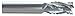 MONSTER TOOL COMPANY 257-250753 Cor Rad End Mill,1/4",Carb,0" rad