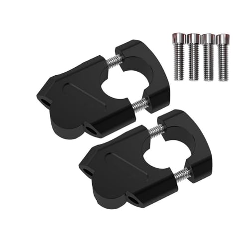 Riser de guidon moto en aluminium avec colliers de serrage universels