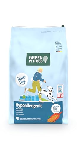 Green Petfood InsectDog Hypoallergen (1 x 10 kg) | Adult | Premium Trockenfutter für ausgewachsene allergische Hunde | getreidefrei mit Insektenprotein | nachhaltiges Hundefutter | (1er Pack NEU) Green Petfood InsectDog Hypoallergen (1 x 10 kg) | Adult | Premium Trockenfutter für ausgewachsene allergische Hunde | getreidefrei mit Insektenprotein | nachhaltiges Hundefutter | (1er Pack NEU)
