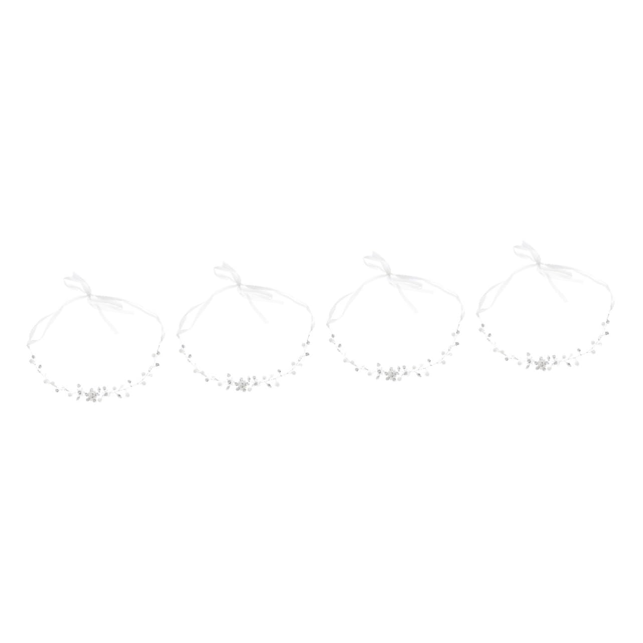 4 Piezas Para El Cabello De Novia Tocado De Boda De Diademas De Para Tocado De De Diamantes De Imitación Bridal Princesa Velo Perder Circón