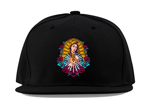 Casquette de baseball snapback noire ajustable taille unique en coton confortable