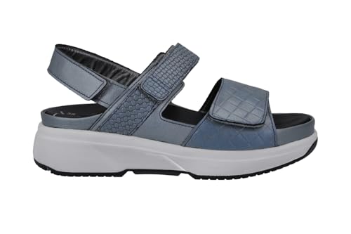 Xsensible Edle Sandalette Aruba, Fußbett herausnehmbar, Bequeme Weite H, Color:blau, 11-Deutsch:40