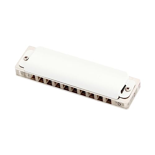 PacuM Harmonica par Instrument Key 10 Trous 20 Tons Harmonica Diatonique Peigne Transparent avec Couvercle Blanc Instruments de Musique Professionnels Harmonica - Les Beatles, Paul McCartney, John Lennon, RIngo Starr, George Harrison PacuM Harmonica par Instrument Key 10 Trous 20 Tons Harmonica Diatonique Peigne Transparent avec Couvercle Blanc Instruments de Musique Professionnels Harmonica – Image 4