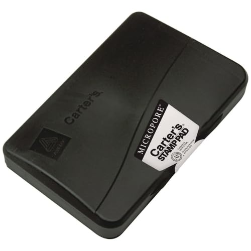 Carter's Micropore Stamp Pad, 6 1/4 x 3 1/4, Black