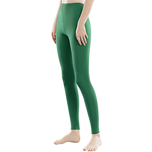 1/3er Damen Lange Leggings bunt mit Hohe Taille Slim Fit Fitnesshose Sport aus Baumwolle 4108VA