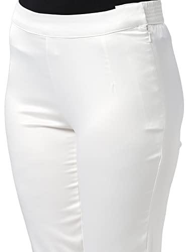 Image of GO COLORS Women Mid Rise Polyester Shiny Pant