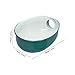 Zerodeko Green Oval Aluminum Alloy Lamp Shade for Workshop Protective Workbench Light Cover for Machine Tools Small Size Suitable for Industrial Use