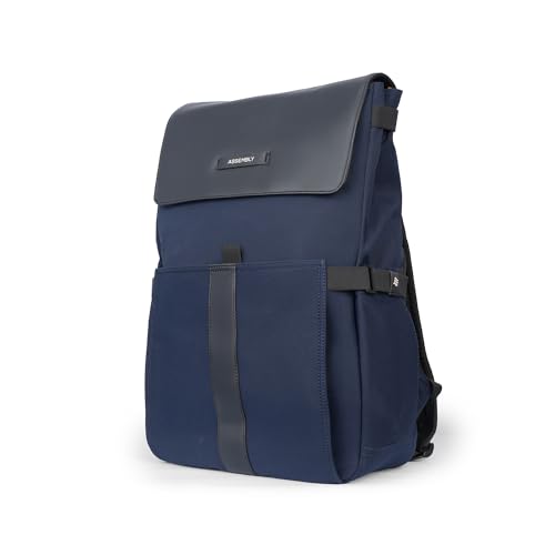 Image of Assembly Kairo 23L Laptop Backpack for Men Women 15.6 Inch Premium PU Leather Office Travel Bag with Tablet Compartment