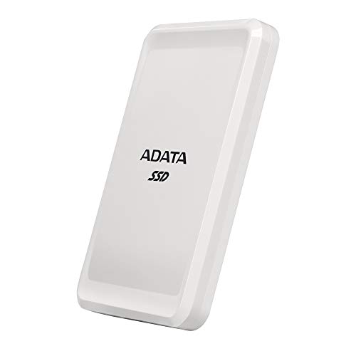 Image of ADATA SC685 500 GB - Up to 530 MB /s - 3D NAND USB 3.2 Gen 2 Type-C Compact External SSD White (ASC685-500GU32G2-CWH)