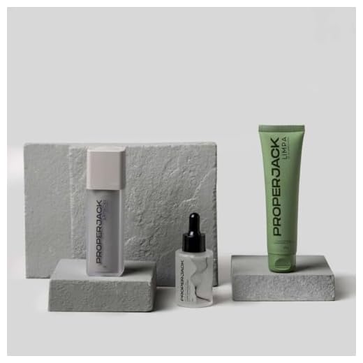 Trio Antiacne Masculino - Kit Skincare Masculino - Proper Jack - Prevenção de Cravos e Espinhas