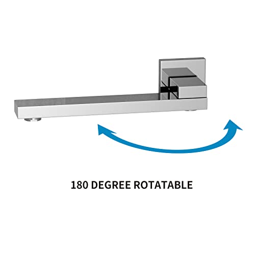 Grifo de bañera AYIVG de latón cromado con pico plegable montado en pared miniatura 2