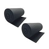 SeaSense Trailer/Boat Bunk Padding, 12-Inch x 12-Foot, Black (Тwо Расk)