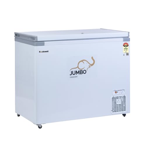 Image of Rockwell 350SDU 5 Star Single Door Convertible Deep Freezer | Fast Cooling, Low Power Consumption, 4 Year Warranty, Energy Efficient, Ideal for Small Families, Space-Saving Design