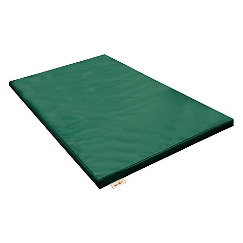 Implay® Soft Play Gym Mat - Crash Mat - Exercise Mat - 610gsm PVC/High Density Foam - Blue - Green - Pink - Red - Yellow - 150cm x 90cm x 5cm (Green)