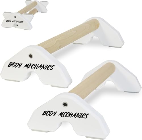 Image of CALISTHENICS PARALLETTES - BODYMECHANICS (WHITE - 8 INC)