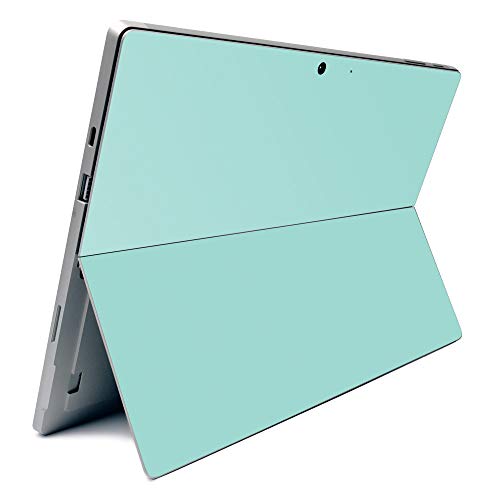 Image of MightySkins Carbon Fiber Skin for Microsoft Surface Pro 7 - Solid Seafoam | Textured Carbon Fiber Finish | Easy to Apply, Remove, and Change Styles | Made in The USA