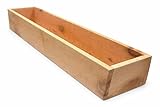 Handcrafted Cedar Window Box Planter – Made in The USA- Choose Your Size - (46' L x 6' W x 5.5' H)