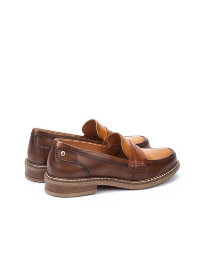 Image of PIKOLINOS Aldaya W8J-3541 Women's Loafers - Premium Calfskin Leather Slip-On - Lightweight Comfort, Removable Insole, Medium & Wide Width Ergonomic Everyday Support