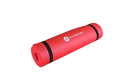 GYMENIST Thick Exercise Yoga Floor Mat Nbr 24 X 71 Inches, Great ...