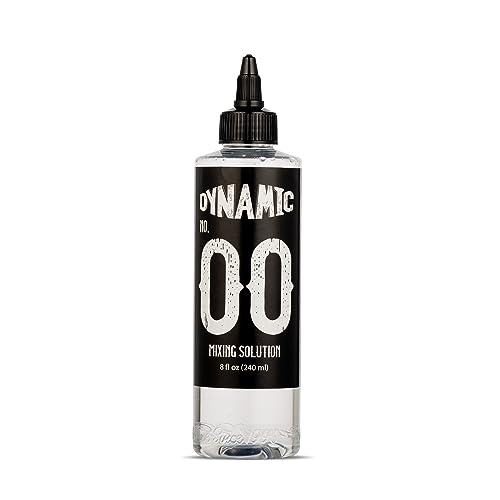 Dynamic Color Co.- No. 00 Tattoo Ink Mixing Solution, Premium Shading Solution Tattoo for Artists, Purest Hospital-Grade Water Mixed with Witch Hazel for Soothing Quality and Visible Smoothness (8)