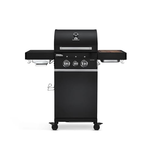 BURNHARD® Gasgrill 2-Brenner 900°C...