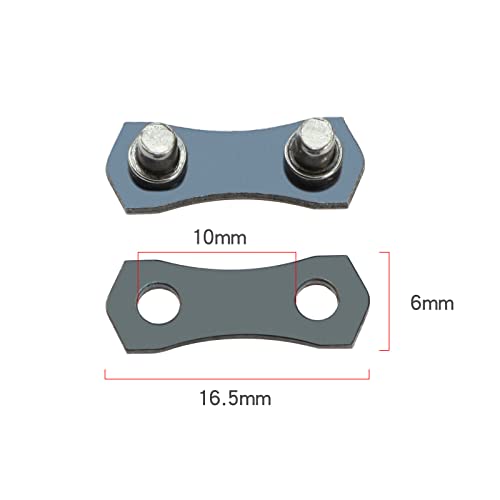 20 Sätze Kettenverbindungsglieder für Kettensägen Kettensägen-Master-Link-Reparatur-Voreinstellungsriemen, kompatibel mit kleinen 3/8LP-Gauge-1,3-mm-Ketten, passend für Ketten von 33 bis 70 Gliedern