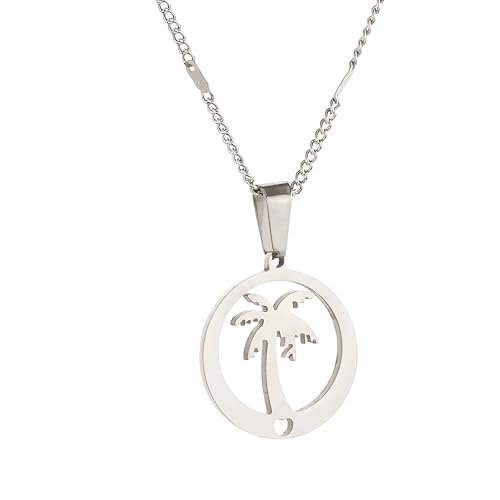 Pendentif en argent 925 noix de coco pour vos vacances à la plage