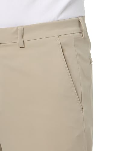 Perry Ellis Men's Portfolio Solid Flat Front Pant with Gripper Waistband3