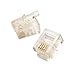 Eclipse 764-RA03 6P4C Stranded Round Cable Modular Plugs, 1000 Pack