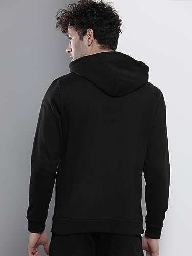 Image of The Indian Garage Co Men Regular Fit Typography Overhead Hooded Sweatshirt