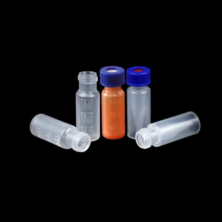 Viales de cromatografía PP de 1,5 ml - Paquete de 100(Amber,1.5 mL)