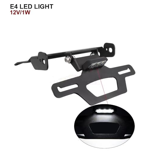 Support d'immatriculation CFMOTO MT700 avec lumière LED intégrée et robuste - 3