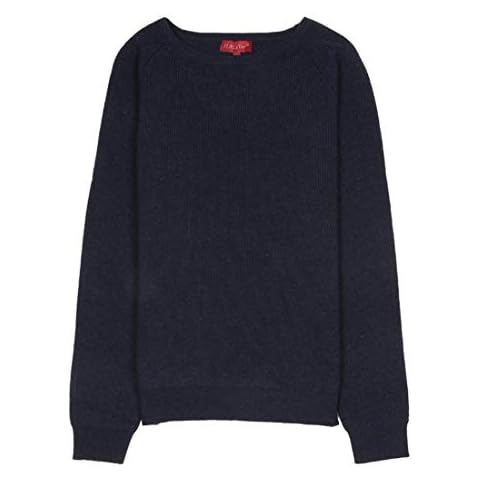 JL de la Tour Women's Crew Neck Jumper - Blue - Medium Cover