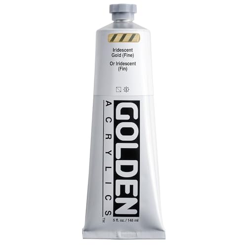 GOLDEN Heavy Body Acrylics, Iridescent Gold (Fine), 5 fl. oz.
