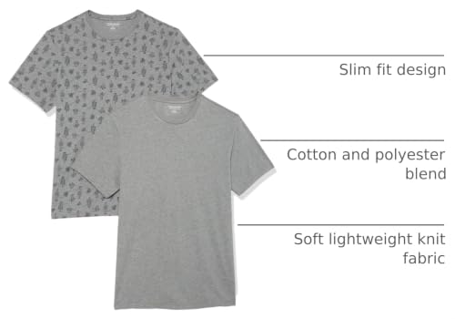 Image of Amazon Essentials Men's Slim-Fit Crewneck Short Sleeve Cotton T-Shirts