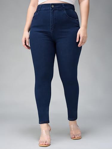 Image of Miss Chase A+ Women's Bootcut High Rise Regular Length Stretchable Denim Jeans