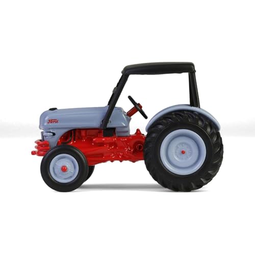 Camión 1:64 1952 8N rojo y gris con toldo miniatura 4
