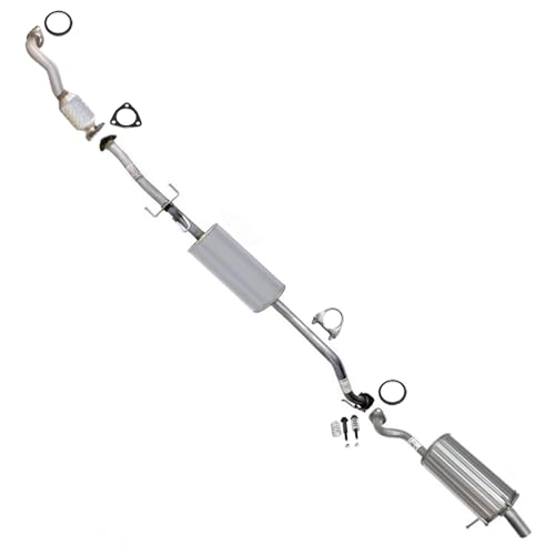 Exhaust Rear Catalytic w/Resonator & Muffler Kit Compatible with Honda CR-V 2010-2011 2.4L | EPA-Approved | Stainless Steel | Northeastern Exhaust | Includes Gaskets, Clamp and Bolt Kit