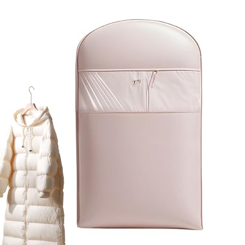 Dgayaeic Bolsas de ropa para viajes, bolsa de ropa de tela, a prueba de polvo, funda organizadora transparente de autocompresión para chaqueta de plumón, armario de boda, almacenamiento de avión