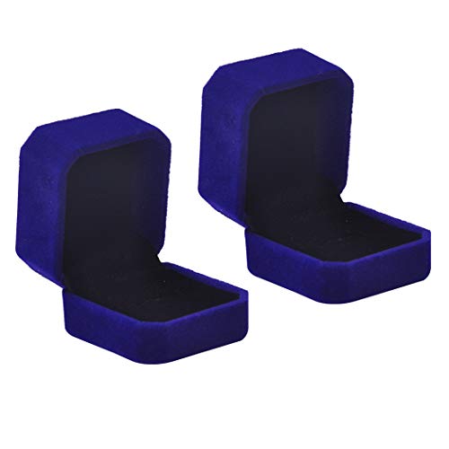 iSuperb Joyería Caso Caja Caja del Anillo de Terciopelo Caja de Cadena de Collar Jewelry Box (A) Cover