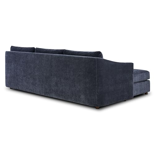 Image of Poly & BARK Nervan 105.5 inch Reversible Chaise Sectional with Flexible Layout, Supportive Cushioned Seating, and Clean Modern Design for Living Rooms