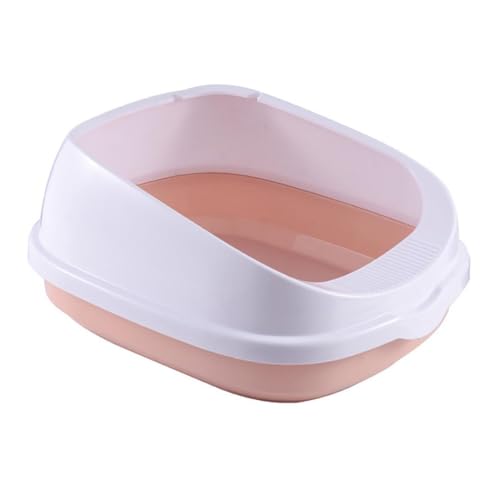 PET FUN Enclosed Cat Litter Box with Odor Control Door | Foldable & Spacious Tray House with Drawer, Scoop & Privacy Wall for Cats & Kittens Small Pets | Anti-Spill (Mulicolor, Semi Litter Box)