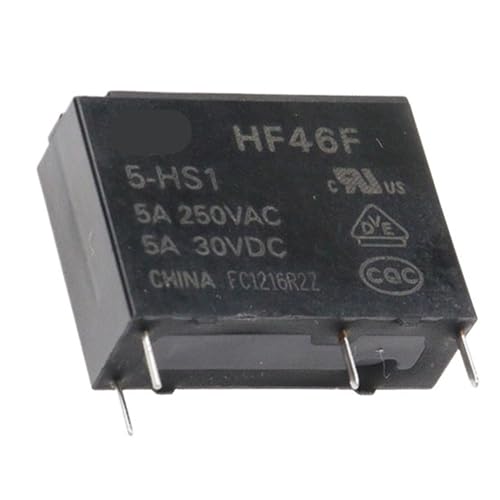 Relais de puissance 5A HF46F-5-HS1 5V micro relais normalement ouvert pour circuit imprimé PCB - 2